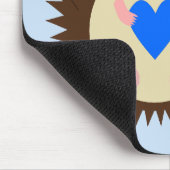 Baby Boy Blue Hart Egel Muismat (Hoek)