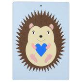 Baby Boy Blue Hart Egel Op Maat Klembord (Achterkant)