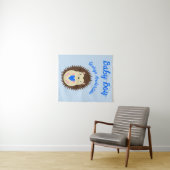 Baby Boy Blue Hart Egel Op Maat Wandkleed (In Situ (horizontaal))
