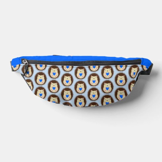 Baby Boy Blue Hart Egel Patroon Heuptasje (Liggend)