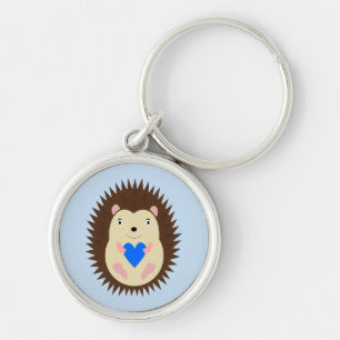 Baby Boy Blue Hart Egel Sleutelhanger