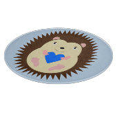 Baby Boy Blue Hart Egel Snijplank (Hoek)