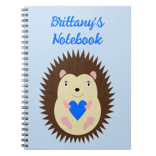 Baby Boy Blue Heart Egel Op Maat Notitieboek
