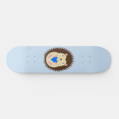 Baby Boy Blue Heart Egel Persoonlijk Skateboard (Horizontaal)