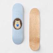 Baby Boy Blue Heart Egel Persoonlijk Skateboard (Voorkant)
