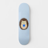 Baby Boy Blue Heart Egel Persoonlijk Skateboard (Voorkant)
