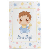 Baby Boy Blue Jumpsuit Medium Cadeauzakje (Achterkant)