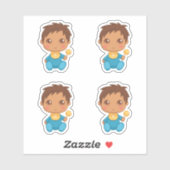 Baby Boy Blue Jumpsuit set van 4 Sticker (Vel)