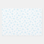 Baby Boy Blue Kerstmis Snowmen en Snowflakes Inpakpapier Vel (Voorkant 3)