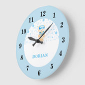 Baby Boy Blue kinderkamer klok (Hoek)