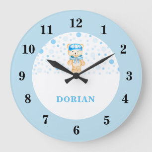 Baby Boy Blue kinderkamer klok