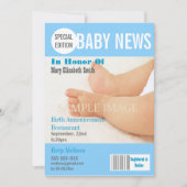 Baby boy blue magazine PERSONALIZE Aankondiging (Voorkant)