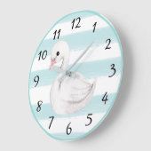 Baby Boy Blue Modern Elegant Nursery Decor Grote Klok (Hoek)