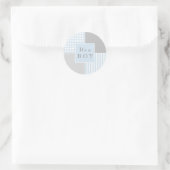 Baby Boy Blue Moderne Sticker (Tas)