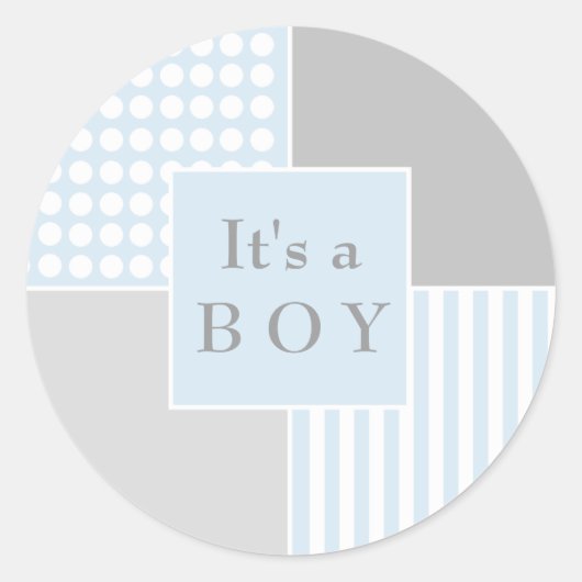 Baby Boy Blue Moderne Sticker (Voorkant)