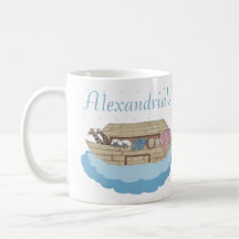Baby Boy Blue Noah's Ark Baby shower cadeau Koffie