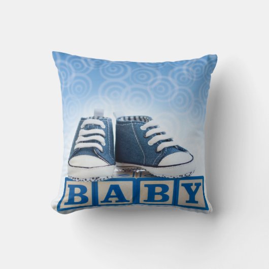 BABY BOY BLUE PILLOW KUSSEN (Voorkant)