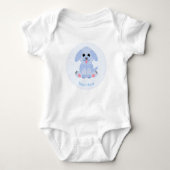 Baby Boy Blue Puppy op maat Romper (Voorkant)