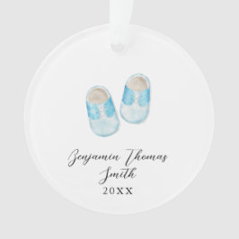 Baby Boy Blue schetst kerst Acrylversiering Ornament