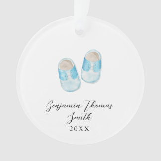 Baby Boy Blue schetst kerst Acrylversiering Ornament