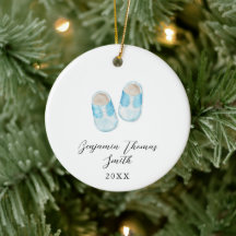 Baby Boy Blue schetst kerstkeramiek