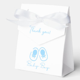 Baby Boy Blue Shoes Baby Shower Bedankdoosjes