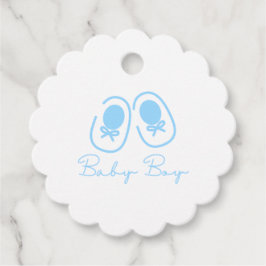 Baby Boy Blue Shoes Baby Shower Bedankjes Labels