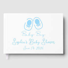 Baby Boy Blue Shoes Baby Shower Gastenboek