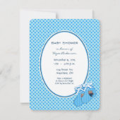 Baby Boy Blue Train Beer Shower koninklijke aankon Kaart (Voorkant)