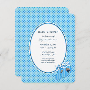 Baby Boy Blue Train Beer Shower koninklijke aankon Kaart