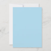 Baby Boy Blue Wieg Bloemendouche Kaart (Achterkant)
