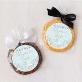 Baby boy Bluebell Flowers Aqeeqah Favor Sticker