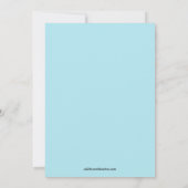 Baby Boy Bodysuit Swirl Boy Baby shower Invitation Kaart (Achterkant)