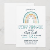 Baby Boy Boho Regenboog Baby shower Kaart (Voorkant / Achterkant)
