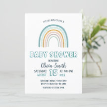Baby Boy Boho Regenboog Baby shower