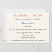 Baby Boy Brandweerman 1e verjaardag Kaart (Achterkant)