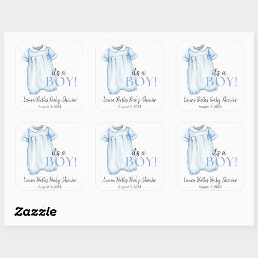 Baby Boy Bubble Stickers (Vel)