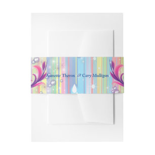 Baby Boy Bubbles & Unicorns Baby shower Uitnodigingen Wikkel