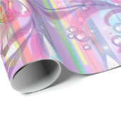 Baby Boy Bubbles & Unicorns Cadeaupapier (Rol Hoek)