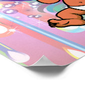 Baby Boy Bubbles & Unicorns Poster (Hoek)