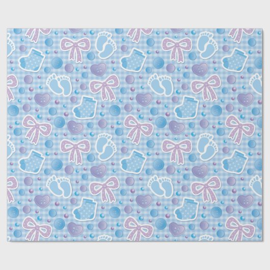 Baby Boy Cadeaupapier (Vlak)