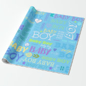 Baby Boy Cadeaupapier (Uitgerold)