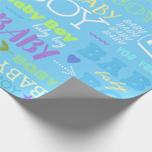 Baby Boy Cadeaupapier (Hoek)