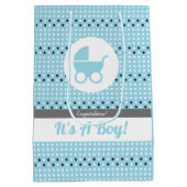 Baby Boy cadeautas met wieltjes (Achterkant)