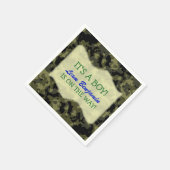 Baby Boy - Camo Thmed Baby shower Servet (Hoek)
