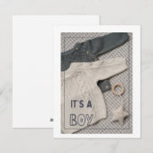 Baby Boy Card, baby shower Feestdagenkaart (Voorkant / Achterkant)