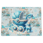 Baby Boy Carriage Groot Cadeauzakje (Voorkant)