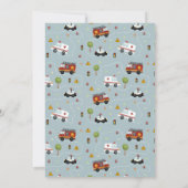 Baby Boy Cars Cute en Modern Baby shower Kaart (Achterkant)