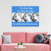 Baby Boy collage, 3 foto's Canvas Afdruk (Insitu (Woonkamer))