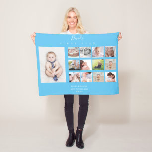 Baby Boy Collage Keepomwille First Year Fleece Deken
